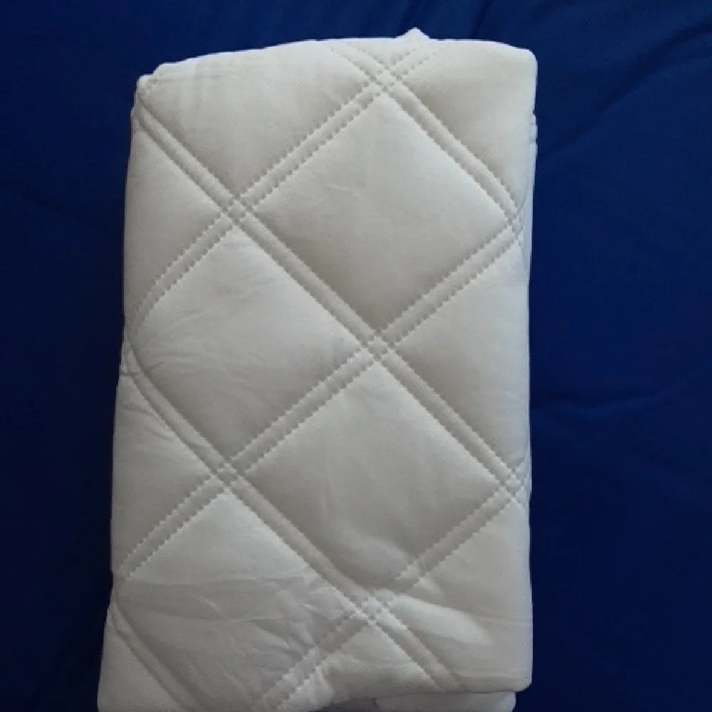 White Crib Mattress Pad - Soft Hypoallergenic Protection